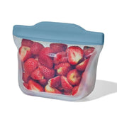 Silicone Reusable Bag Stand-Up Snack (12 oz) - Ocean Blue