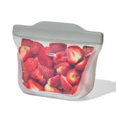 Silicone Reusable Bag Stand-Up Snack (12 oz) - Fog