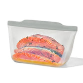 Silicone Reusable Bag Stand-Up Half Gallon (64 oz) - Fog
