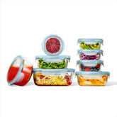 16-Piece Smart Seal Glass Everyday Container Set - Arctic Blue