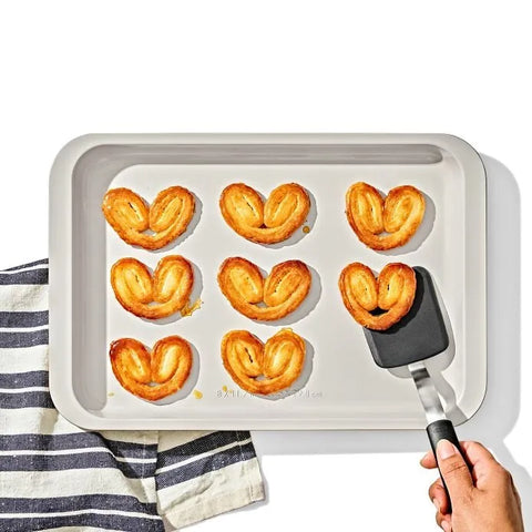 Non-Stick Pro Ceramic Coated Metal Bakeware 3Pc Set - Biscuit