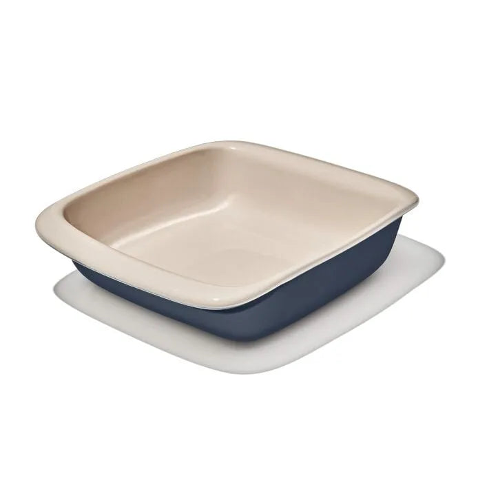 2 Qt Square Stoneware Baking Dish - Storm Blue