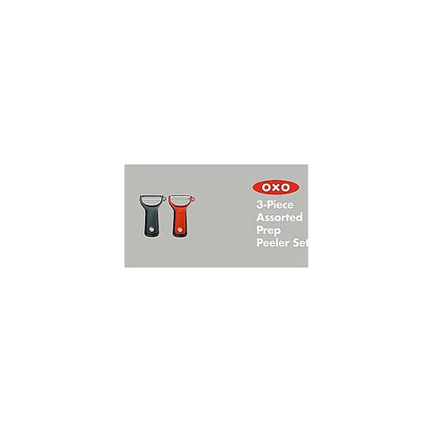 3-Piece Prep Peeler Set, Assorted Blades