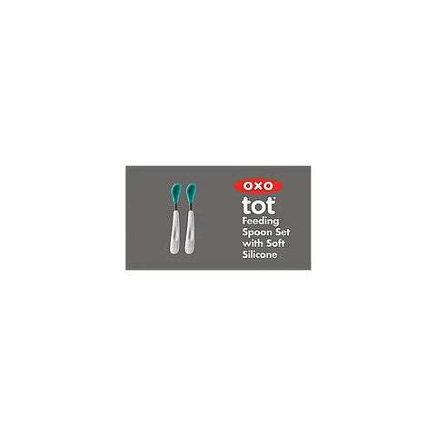 Feeding Spoon Set with Soft Silicone