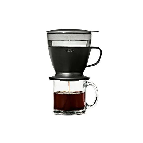 Pour Over Coffee Maker with Water Tank - Matte Black