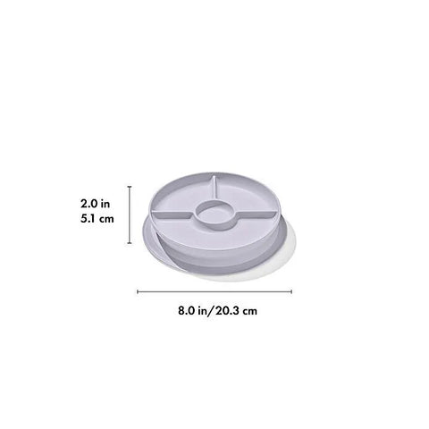 Stick & Stay Suction Divided Plate