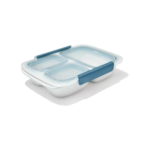 Prep & Go 4.1-Cup Divided Container - Ocean Blue