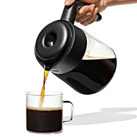 8-Cup Coffee Maker with Podless Single-Serve Function and Glass Carafe