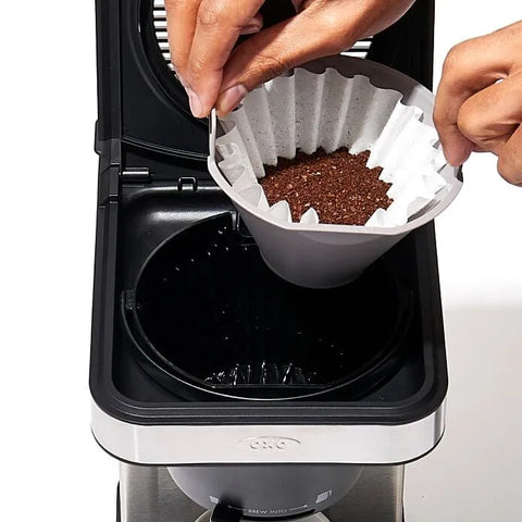 8-Cup Coffee Maker with Podless Single-Serve Function and Glass Carafe