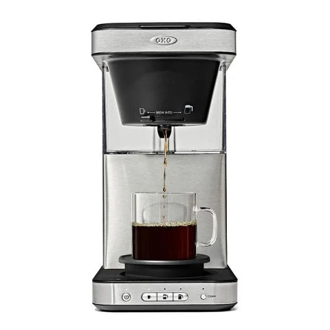 8-Cup Coffee Maker with Podless Single-Serve Function and Glass Carafe