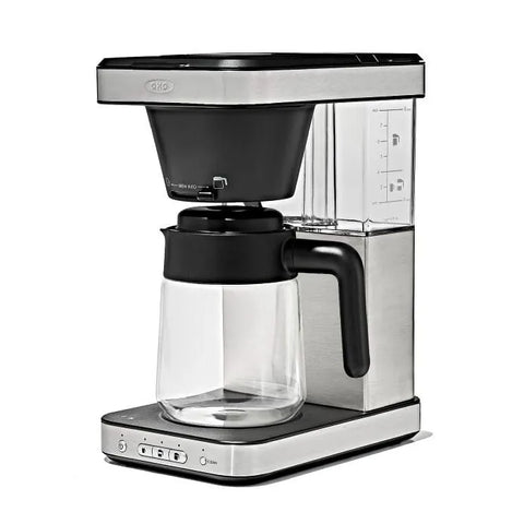 8-Cup Coffee Maker with Podless Single-Serve Function and Glass Carafe