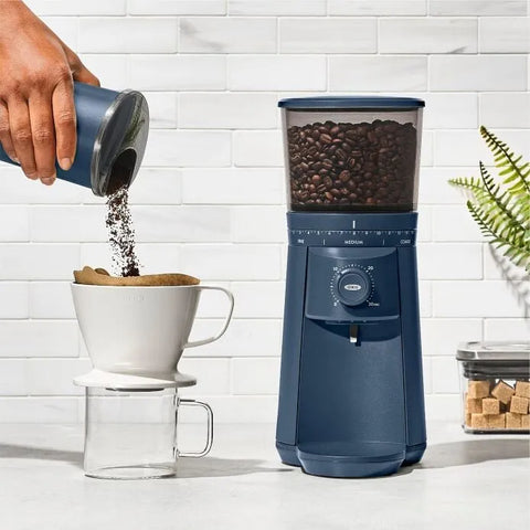 Conical Burr Coffee Grinder - Storm Blue