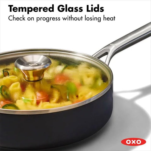Ceramic Professional Non-Stick 3-Quart Sauté Pan with Lid