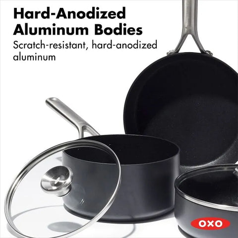OXO Ceramic Professional Non-Stick 5-Piece Cookware Set