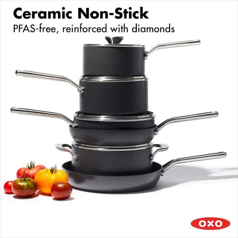 Ceramic Professional Non-Stick 10-Piece Cookware Set