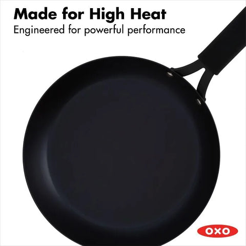 Carbon Steel Obsidian Series 10-Inch Frypan with Silicone Sleeve
