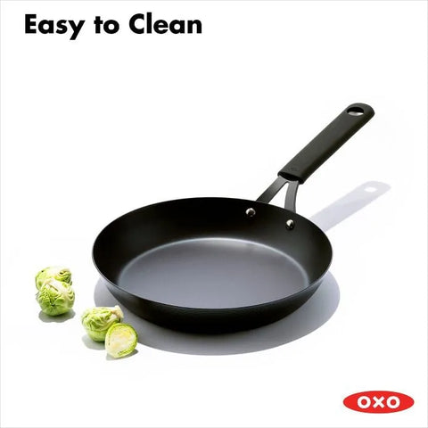 Carbon Steel Obsidian Series 10-Inch Frypan with Silicone Sleeve