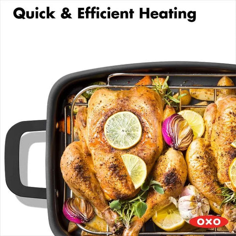 Carbon Steel Obsidian Series Roaster with Rack