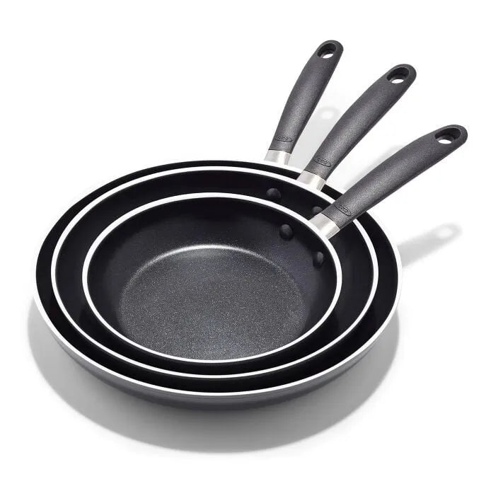 OXO Stainless Steel Everyday 3-Piece Frying Pan Set