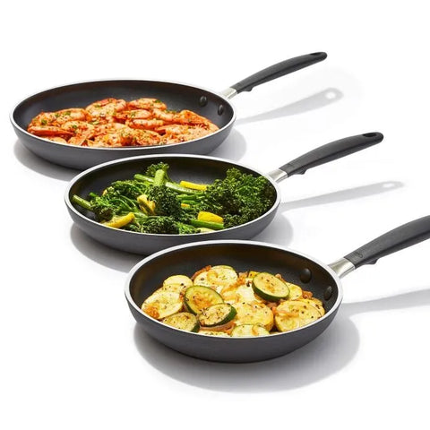 OXO Stainless Steel Everyday 3-Piece Frying Pan Set
