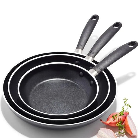 OXO Stainless Steel Everyday 3-Piece Frying Pan Set