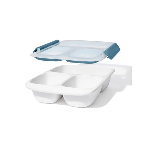 Prep & Go 4.1-Cup Divided Container - Ocean Blue