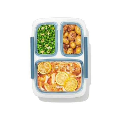 Prep & Go 4.1-Cup Divided Container - Ocean Blue