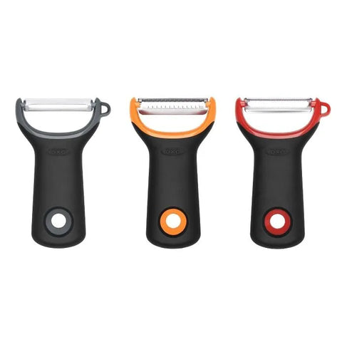 3-Piece Prep Peeler Set, Assorted Blades