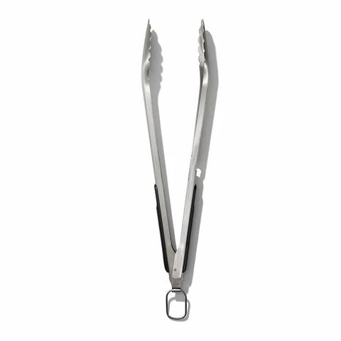 Grilling Tongs with Built-In Bottle Opener