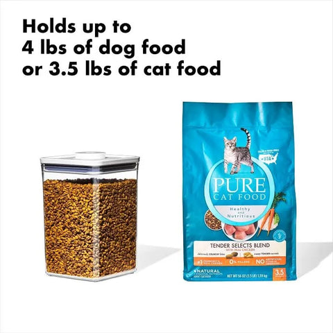 OXO Good Grips Pet POP Container – 4.4 Qt/4.2 L with Scoop