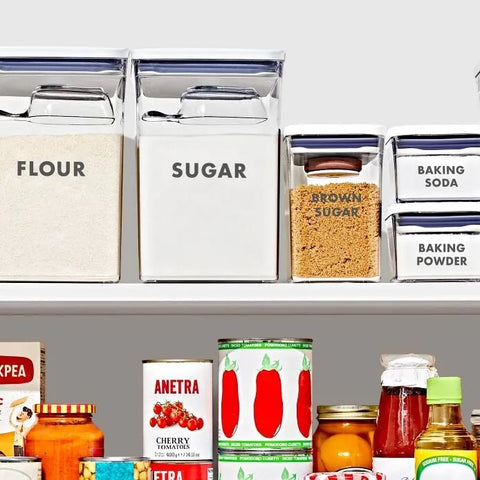 8-Piece Prelabeled Baking POP Container Set
