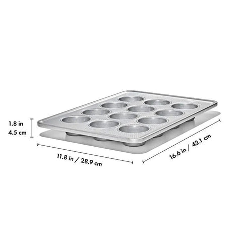 Non-Stick Pro Clear Coated 12 Cup Muffin Pan