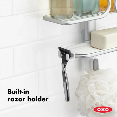 Aluminum 3-Tier Shower Caddy