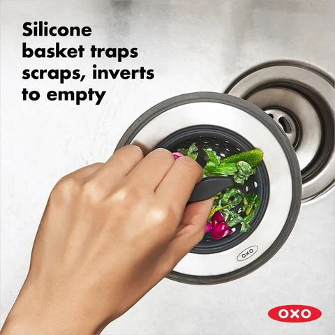 2-in-1 Silicone Sink Strainer with Stopper