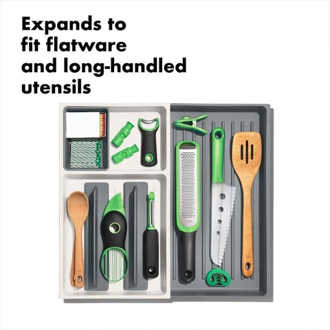 Large Expandable Kitchen Tool Drawer Organizer