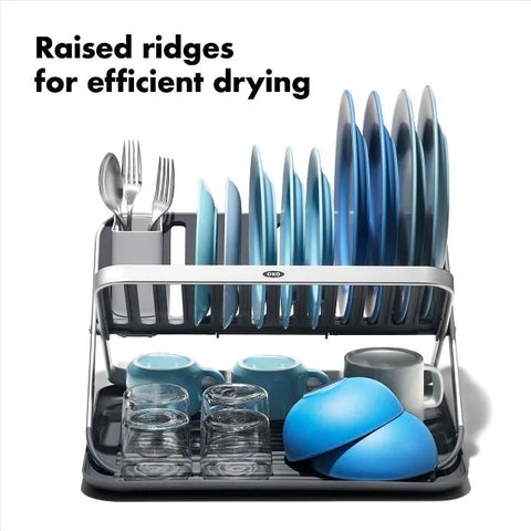 OXO Good Grips Aluminum Fold Flat Dish Rack