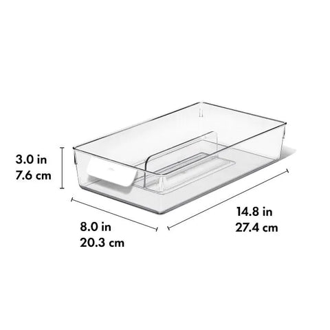 Adjustable Refrigerator Storage Bin