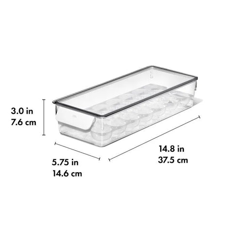 Refrigerator Egg Bin With Removable Tray