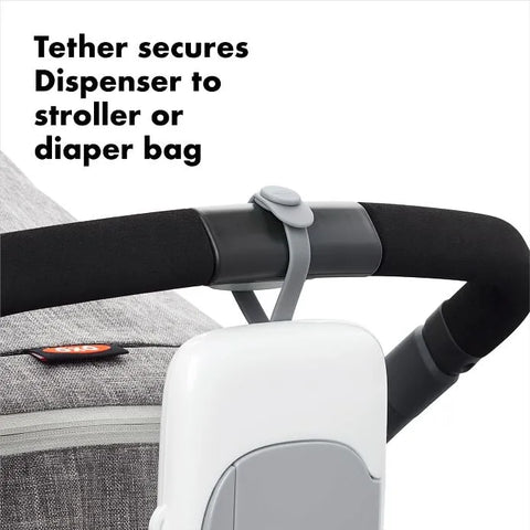 OXO TOT 2-Pack On-the-Go Wipes Dispenser, Gray
