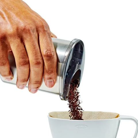 Replacement Coffee Grounds Container for Conical Burr Coffee Grinder - Stainless Steel