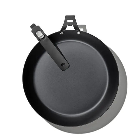 Outdoor 12-inch Carbon Steel Pan with Removable Handle