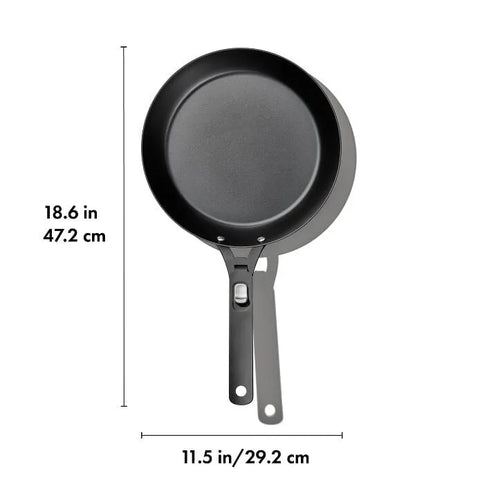 Carbon Steel With Removable Handle 10in Pan