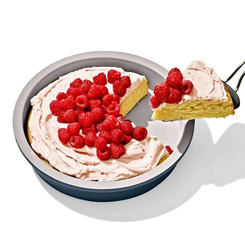 Non-Stick Pro Ceramic Coated Metal Bakeware 9” Round Cake Pan – Storm Blue