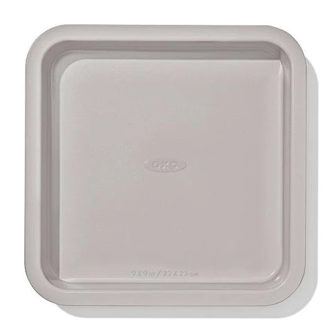 Non-Stick Pro Ceramic Coated Metal Bakeware 9" Square Cake Pan - Biscuit