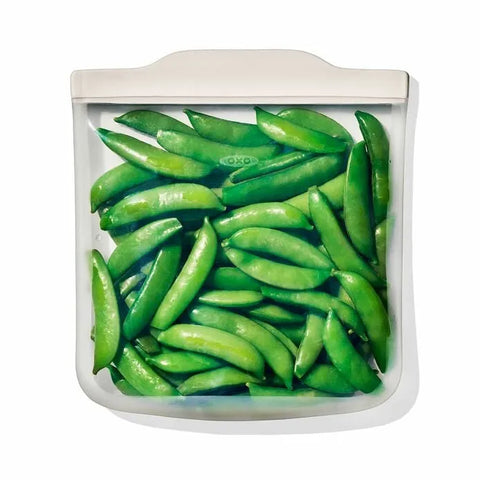 Silicone Reusable Bag - 4 Piece Starter Set - Oat/Lagoon