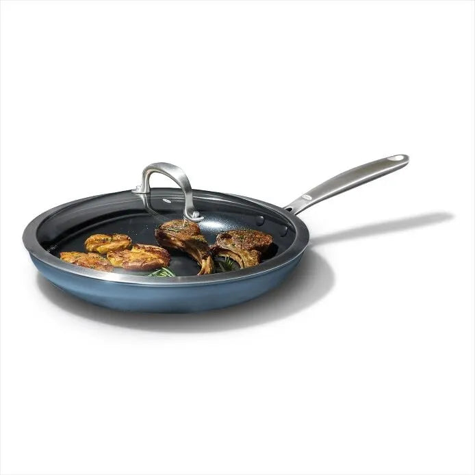 Enhanced 12" Frypan with Lid – Storm Blue