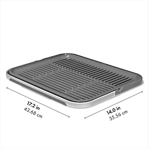 OXO Good Grips Compact Drying Rack with Dish Rest
