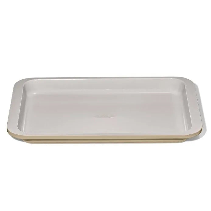 Non-Stick Pro Ceramic Coated Metal Bakeware Quarter Sheet Pan - Biscuit