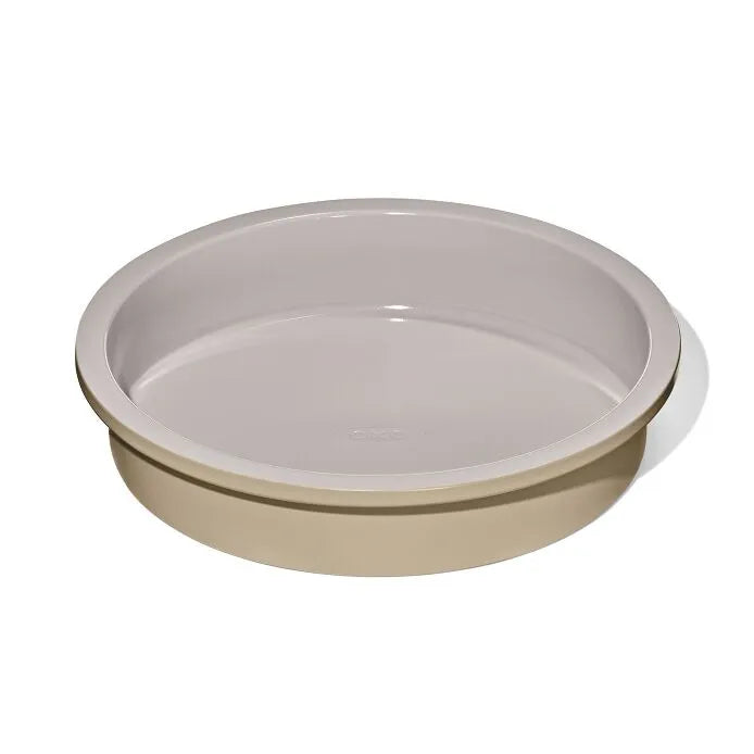 Non-Stick Pro Ceramic Coated Metal Bakeware 9" Round Cake Pan - Biscuit