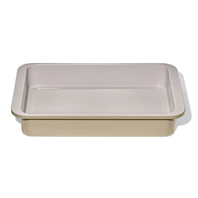 Non-Stick Pro Ceramic Coated Metal Bakeware 9" x 13" Cake Pan - Biscuit